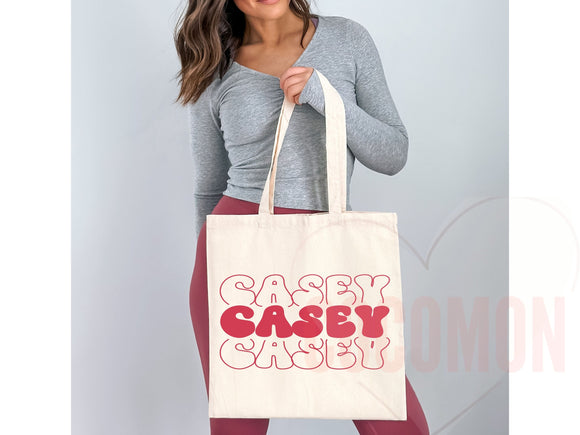 Personalized Name Tote Bag Custom Name Tote Bag Custom Tote Shopper Womens Bag Customized Name Gift For Her Kids Bag School Bag For Kids