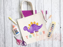 Personalized Name Tote Bag Dinosaur Gift Custom Name Tote Bag Custom Tote Shopper Customized Name Back to school Kid Bag School Bag For Kids
