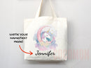 Personalized Name Tote Bag Unicorn Gift Custom Name Tote Bag Custom Tote Shopper Customized Name Gift For Her Kids Bag School Bag For Kids