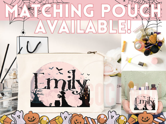 Personalized Halloween Tote Bag Custom Name Canvas Tote Bag Trick or Treat Halloween Gift Bag Goodie Bag Spooky Halloween Party Favor Gift