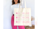 Personalized Name Bag Custom Name Tote Bag Custom Tote Shopper Women Bag Customized Name Gift For Her Personalized Gift For Her Reusable Bag