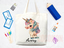 Personalized Name Tote Bag Unicorn Gift Custom Name Tote Bag Custom Tote Shopper Customized Name Gift For Her Kids Bag School Bag For Kids