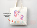 Personalized Name Tote Bag Unicorn Gift Custom Name Tote Bag Custom Tote Shopper Customized Name Gift For Her Kids Bag School Bag For Kids