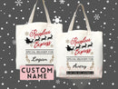 Custom Christmas Bag Tote Christmas Eve Gift Custom Stocking Sack Santa Sack Santa Delivery Sack Christmas gift bag for kids Santa Claus bag