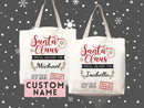 Custom Christmas Bag Tote Christmas Eve Gift Custom Stocking Sack Santa Sack Santa Delivery Sack Christmas gift bag for kids Santa Claus bag