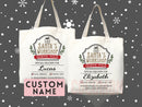 Custom Christmas Bag Tote Christmas Eve Gift Custom Stocking Sack Santa Sack Santa Delivery Sack Christmas gift bag for kids Santa Claus bag