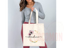 Custom Monogram Name Tote Bag Personalized Tote Bag Bridesmaid Gifts Bridal Party Custom Tote Bach Party Gift Customized Name Gift For Her