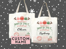 Custom Christmas Bag Tote Christmas Eve Gift Custom Stocking Sack Santa Sack Santa Delivery Sack Christmas gift bag for kids Santa Claus bag