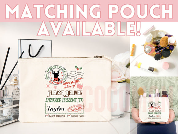 Custom Christmas Bag Tote Christmas Eve Gift Custom Stocking Sack Santa Sack Santa Delivery Sack Christmas gift bag for kids Santa Claus bag