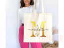 Custom Monogram Name Tote Bag Personalized Tote Bag Bridesmaid Gifts Bridal Party Custom Tote Bach Party Gift Customized Name Gift For Her