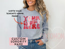 Custom Sorority Sweatshirt Gift Rush Initiation Bid Day Big Little Sweatshirt Sweater Gift Custom Name Sorority Gift College Custom Sweater
