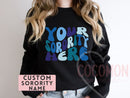 Custom Sorority Sweatshirt Gift Rush Initiation Bid Day Big Little Sweatshirt Sweater Gift Custom Name Sorority Gift College Custom Sweater