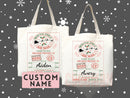 Custom Christmas Bag Tote Christmas Eve Gift Custom Stocking Sack Santa Sack Santa Delivery Sack Christmas gift bag for kids Santa Claus bag