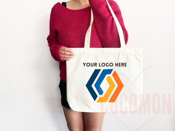 Customized Tote Bag Custom Logo Custom Text Tote Bag Bulk Custom Tote Bag Custom Tote Shopper Custom Gift For Her Personalized Company Logo