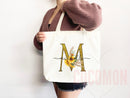 Custom Monogram Name Tote Bag Personalized Tote Bag Bridesmaid Gifts Bridal Party Custom Tote Bach Party Gift Customized Name Gift For Her