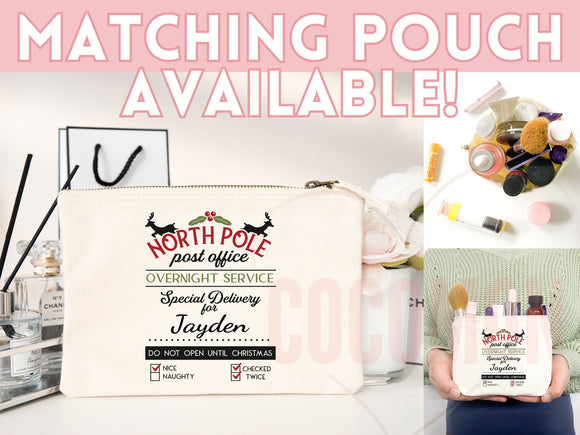 Custom Christmas Bag Tote Christmas Eve Gift Custom Stocking Sack Santa Sack Santa Delivery Sack Christmas gift bag for kids Santa Claus bag