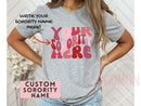 Custom Sorority Shirt Gift Rush Initiation Bid Day Big Little Shirt Gift Custom Name Sorority Gift College T Shirt Personalized Gift For Her