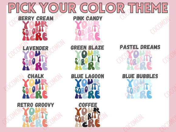 Custom Sorority Sweatshirt Gift Rush Initiation Bid Day Big Little Sweatshirt Sweater Gift Custom Name Sorority Gift College Custom Sweater