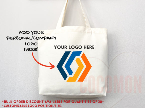Customized Tote Bag Custom Logo Custom Text Tote Bag Bulk Custom Tote Bag Custom Tote Shopper Custom Gift For Her Personalized Company Logo