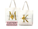 Custom Monogram Name Tote Bag Personalized Tote Bag Bridesmaid Gifts Bridal Party Custom Tote Bach Party Gift Customized Name Gift For Her