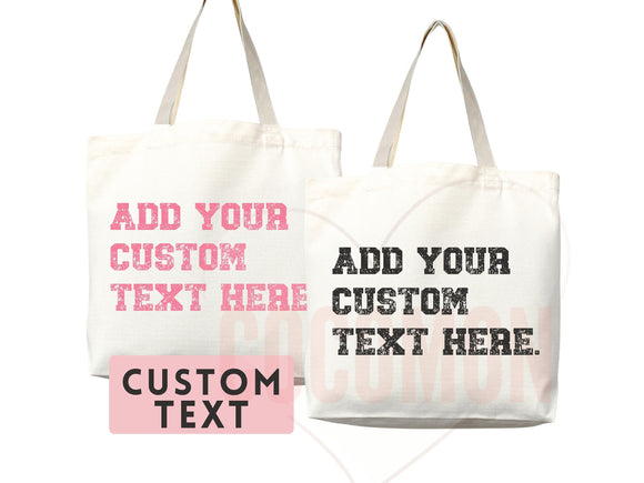 Personalized Bag Tote Thank You Bag Custom Tote Shopper Thank You Bag Custom Gift For Her Personalized Gift For Her Reusable Bag Grocery Bag