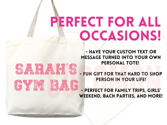 Personalized Bag Tote Thank You Bag Custom Tote Shopper Thank You Bag Custom Gift For Her Personalized Gift For Her Reusable Bag Grocery Bag