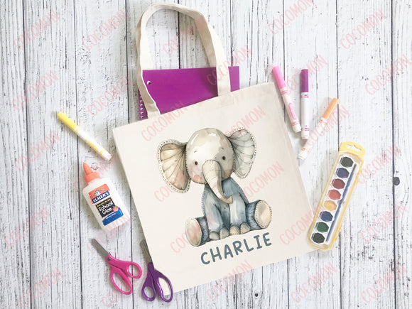 Personalized Name Tote Bag Barn Animal Gift Daycare Diaper Bag Custom Name Tote Customized Name Back to School Bag for Kids Bag Kindergarten
