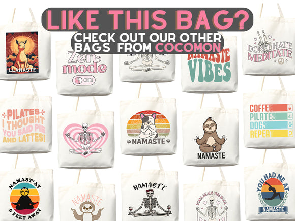 Sloth Canvas Tote Bag Funny Sloth Lover Gift Tote Bag Everyday Tote Eco Friendly Aesthetic Tote Shopper Reusable Grocery Bag Cute Bag Animal