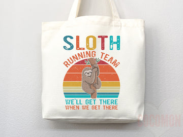 Sloth Canvas Tote Bag Funny Sloth Lover Gift Tote Bag Everyday Tote Eco Friendly Aesthetic Tote Shopper Reusable Grocery Bag Cute Bag Animal