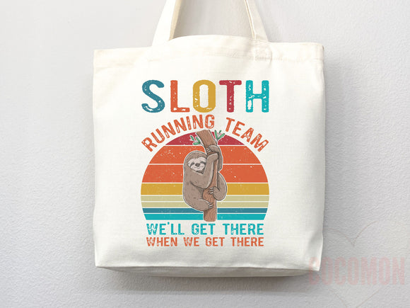 Sloth Canvas Tote Bag Funny Sloth Lover Gift Tote Bag Everyday Tote Eco Friendly Aesthetic Tote Shopper Reusable Grocery Bag Cute Bag Animal