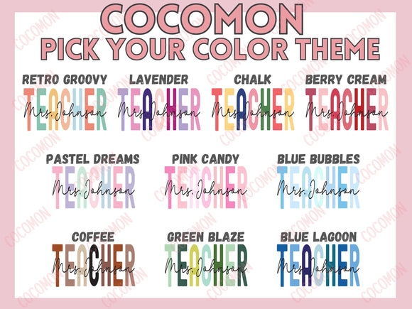 Teacher Appreciation Gift Tote Bag Canvas Custom Teacher Gift Personalized School Bag Gifted Teacher Tote Reusable Bag School Campus Bag