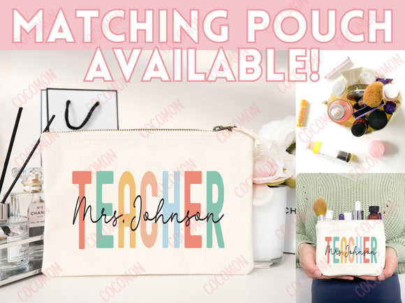 Teacher Appreciation Gift Tote Bag Canvas Custom Teacher Gift Personalized School Bag Gifted Teacher Tote Reusable Bag School Campus Bag