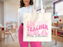 Teacher Appreciation Gift Tote Bag Canvas Custom Teacher Gift Personalized School Bag Gifted Teacher Tote Reusable Bag School Campus Bag