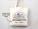 Teacher Appreciation Gift Tote Bag Canvas Custom Teacher Gift Personalized School Bag Gifted Teacher Tote Reusable Bag School Campus Bag