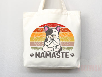 Yoga Canvas Tote Bag Fun Yoga Lover Gift for Yoga Tote Bag Everyday Tote Eco Friendly Aesthetic Tote Shopper Reusable Grocery Bag Cute Bag
