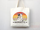 Yoga Canvas Tote Bag Fun Yoga Lover Gift for Yoga Tote Bag Everyday Tote Eco Friendly Aesthetic Tote Shopper Reusable Grocery Bag Cute Bag