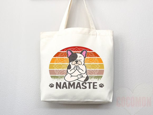 Yoga Canvas Tote Bag Fun Yoga Lover Gift for Yoga Tote Bag Everyday Tote Eco Friendly Aesthetic Tote Shopper Reusable Grocery Bag Cute Bag