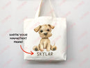Personalized Name Tote Bag Barn Animal Gift Daycare Diaper Bag Custom Name Tote Customized Name Back to School Bag for Kids Bag Kindergarten