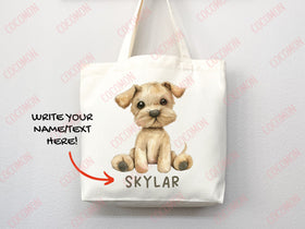 Personalized Name Tote Bag Barn Animal Gift Daycare Diaper Bag Custom Name Tote Customized Name Back to School Bag for Kids Bag Kindergarten