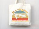 Goldfish Canvas Tote Bag Goldfish Lover Gift Tote Bag Everyday Tote Eco Friendly Aesthetic Tote Shopper Reusable Grocery Bag Cute Bag Animal
