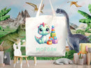 Personalized Name Tote Bag Dinosaur Gift Custom Name Tote Bag Custom Tote Shopper Customized Name Back to school Kid Bag School Bag For Kids