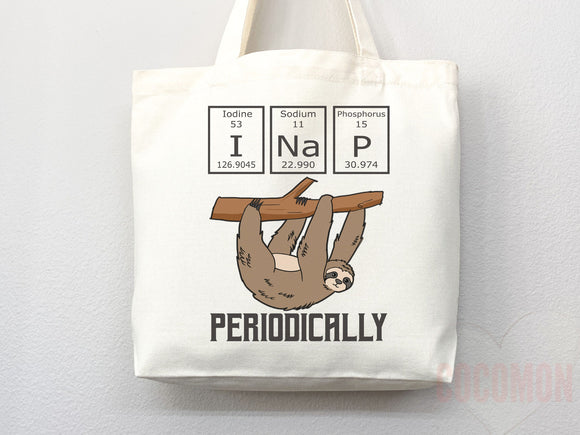 Sloth Canvas Tote Bag Funny Sloth Lover Gift Tote Bag Everyday Tote Eco Friendly Aesthetic Tote Shopper Reusable Grocery Bag Cute Bag Animal