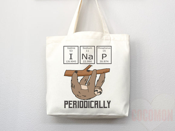 Sloth Canvas Tote Bag Funny Sloth Lover Gift Tote Bag Everyday Tote Eco Friendly Aesthetic Tote Shopper Reusable Grocery Bag Cute Bag Animal