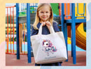 Unicorn Personalized Name Tote Bag Kids Unicorn Gift Daycare Diaper Bag Library Custom Name Tote Back to School Bag for Kids Kindergarten