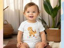 Custom Kids' T-Shirt Infant Bodysuit New Born Gift Personalized Name Kids Gift Dinosaur Shirt Toddler Tshirt Customized Gift for Boys 033