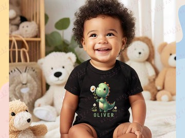 Custom Kids' T-Shirt Infant Bodysuit New Born Gift Personalized Name Kids Gift Children's Shirt Toddler Tshirt Customized Gift for Girls 055