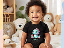 Custom Kids' T-Shirt Infant Bodysuit New Born Gift Personalized Name Kids Gift Dinosaur Shirt Toddler Tshirt Customized Gift for Boys 066