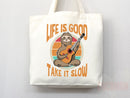 Sloth Canvas Tote Bag Funny Sloth Lover Gift Tote Bag Everyday Tote Eco Friendly Aesthetic Tote Shopper Reusable Grocery Bag Cute Bag Animal
