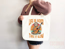 Sloth Canvas Tote Bag Funny Sloth Lover Gift Tote Bag Everyday Tote Eco Friendly Aesthetic Tote Shopper Reusable Grocery Bag Cute Bag Animal
