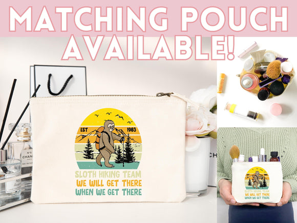 Sloth Canvas Tote Bag Funny Sloth Lover Gift Tote Bag Everyday Tote Eco Friendly Hiker Gift Tote Hiking Reusable Grocery Bag Cute Bag Animal